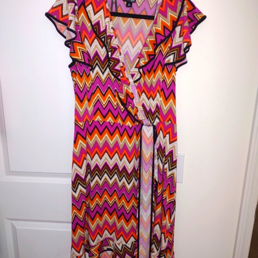 Illusion Wrap Dress